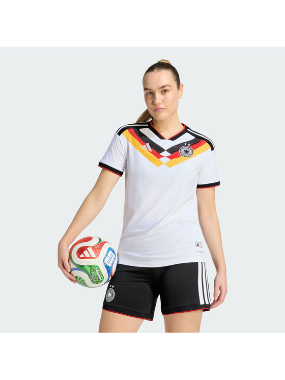 adidas adidas Koszulka techniczna Germany 26 Women's Team Home Authentic Jersey Biały Regular Fit