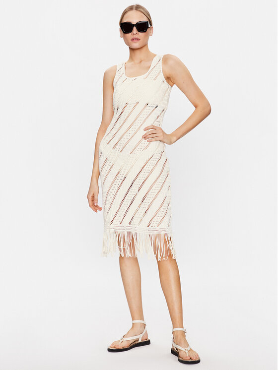 Seafolly Seafolly Pludmales kleita Marrakesh 54848-CU Écru Slim Fit