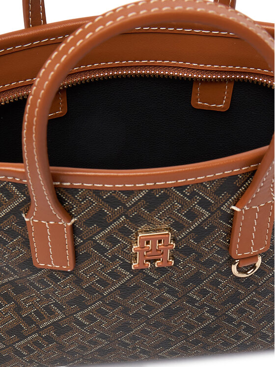 Tommy Hilfiger Tommy Hilfiger Geantă Th Monoplay Mini Tote Le AW0AW18848 Negru