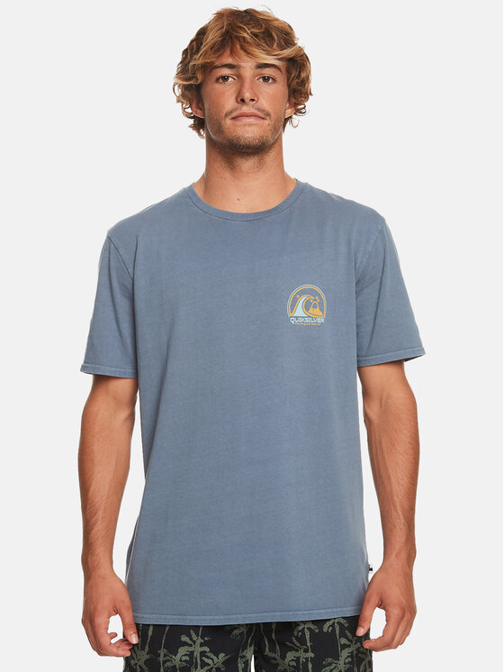 Quiksilver T-krekls Cleancircle Tees EQYZT07491 Zils Regular Fit