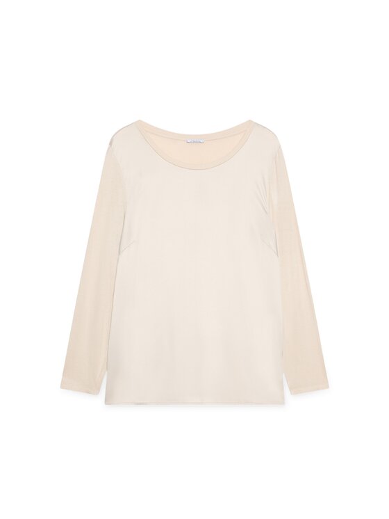 Fiorella Rubino Fiorella Rubino Bluzka G248L008560N002 Kremowy Regular Fit
