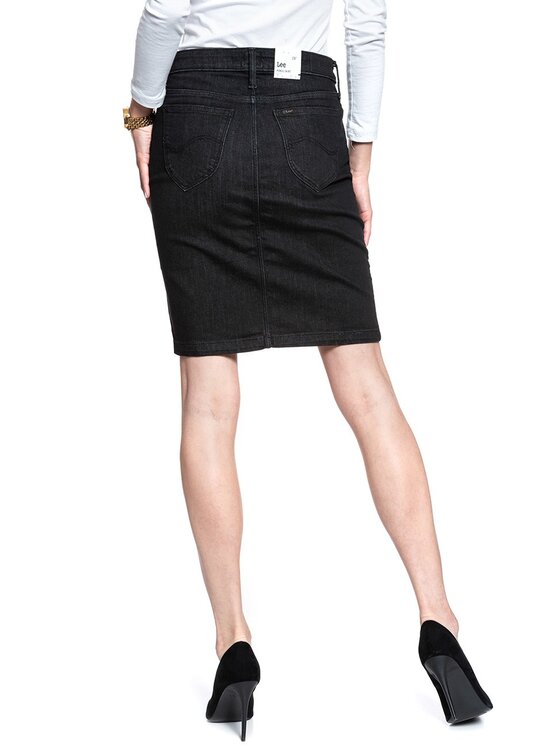 Lee Lee Minigonna PENCIL SKIRT Blu Regular Fit