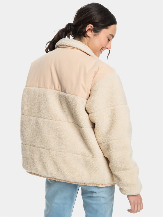 Roxy Roxy Cappotto in shearling Miracle Mile Jckt ERJJK03569 Beige Regular Fit