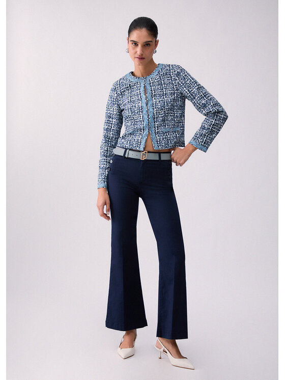 Liu Jo Liu Jo Pantaloni di tessuto WA6403T367A93924 Azzurro chiaro Regular Fit