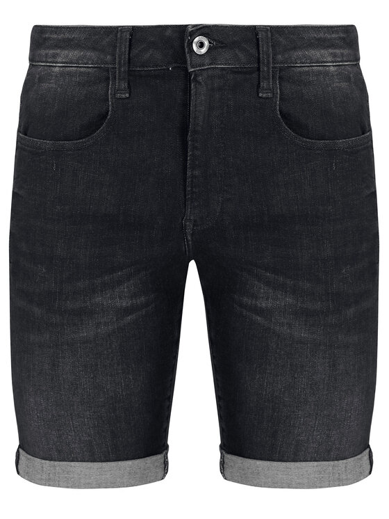 G-Star Raw G-Star Raw Kratke traperice 3301 Slim ½ D10481-A634-9887 Crna Slim Fit