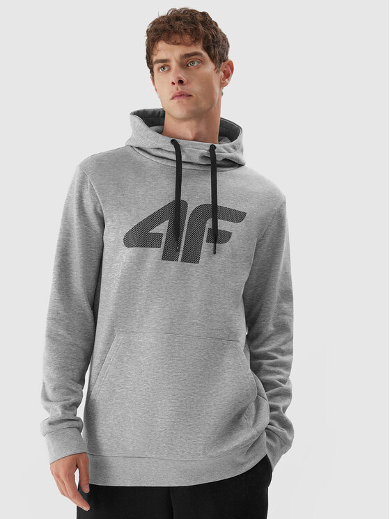 4F 4F Μπλούζα 4FAW23TSWSM694 Γκρι Regular Fit