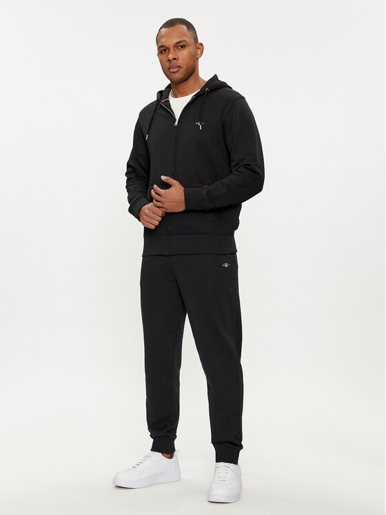 Gant Gant Spodnie dresowe Shield 2009026 Czarny Regular Fit