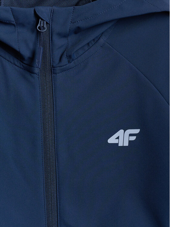 4F 4F Kurtka przejściowa SS MIDSHOP TEXTILE Granatowy Regular Fit