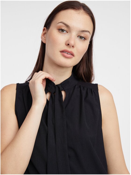Orsay Orsay Bluzka 109050660000__M Czarny Regular Fit