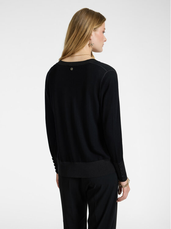 Elena Mirò Elena Mirò Cardigan M407Z000532N033 Nero Boxy Fit