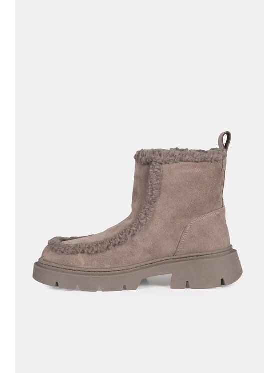 Inuikii Inuikii Polokozačky Biker Suede Béžová