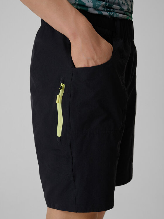 4F 4F Szorty rowerowe GET LOST FEEL FOUND Czarny Regular Fit