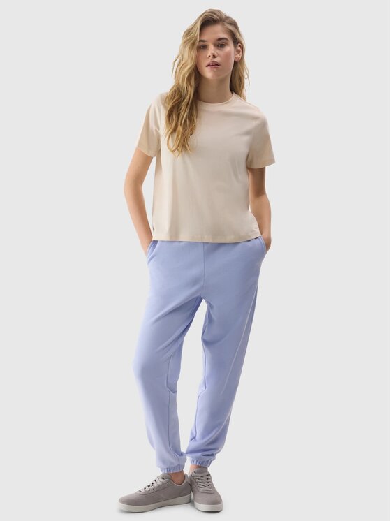 4F 4F T-Shirt 4FWSS24TTSHF1360-12S Biały Regular Fit