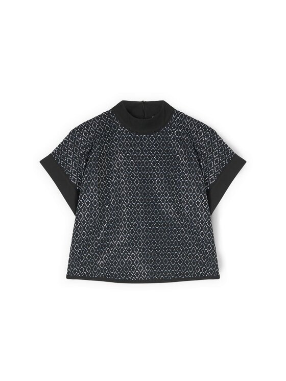 Motivi Motivi Top D016Q000522N033 Czarny Regular Fit