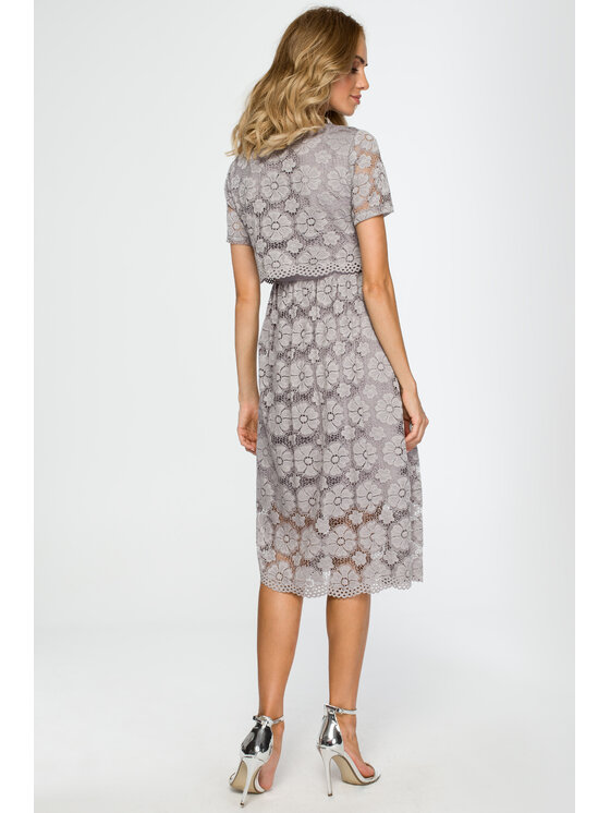 Made of Emotion Made of Emotion Abito da cocktail M405 Grigio A-Line Fit