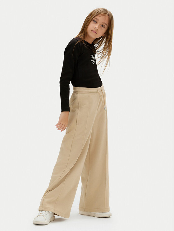 Calvin Klein Jeans Calvin Klein Jeans Teplákové nohavice IG0IG02875 M Béžová Wide Leg