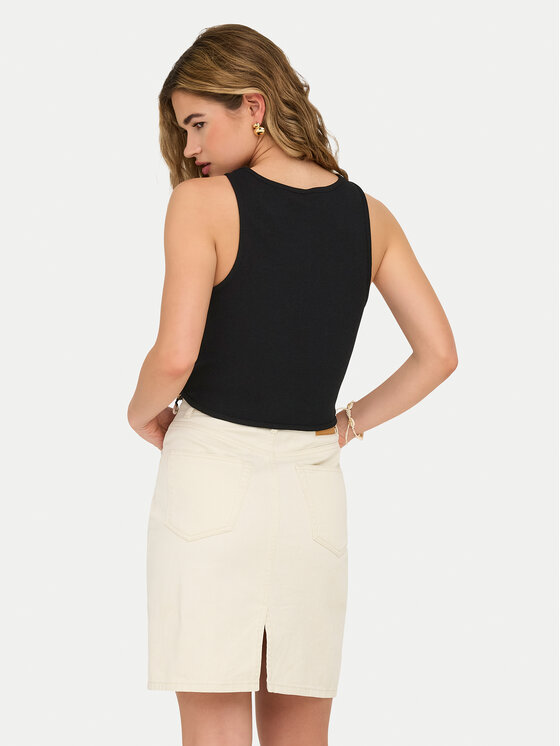 ONLY ONLY Top Shelly 15325019 Czarny Slim Fit