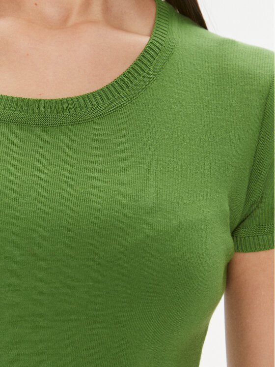 United Colors Of Benetton United Colors Of Benetton Majica 1091D1M10 Zelena Regular Fit