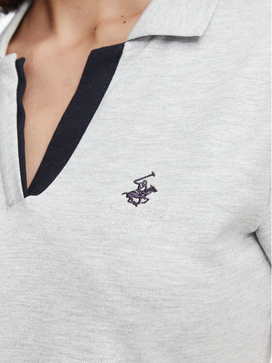Beverly Hills Polo Club Beverly Hills Polo Club Sukienka codzienna P-SS26W-ABP526591-0461 Szary Regular Fit