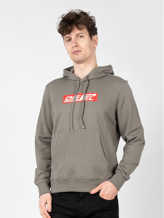 Diesel Diesel Felpa A06856-0JFAV-9CP Grigio Regular Fit