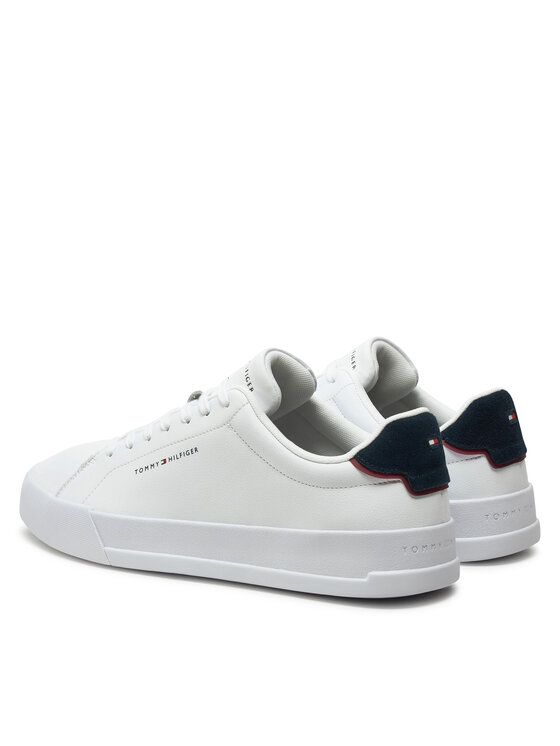 Tommy Hilfiger Tommy Hilfiger Tenisice Th Court Lth Detail Ess FM0FM05367 Bijela