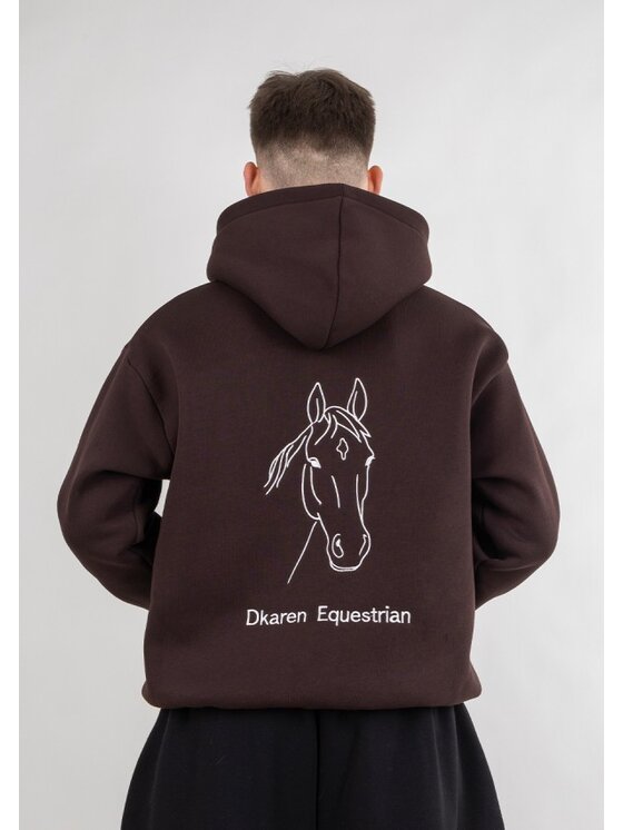 DKaren Sport DKaren Sport Bluza EQ001Men Brązowy Basic Fit