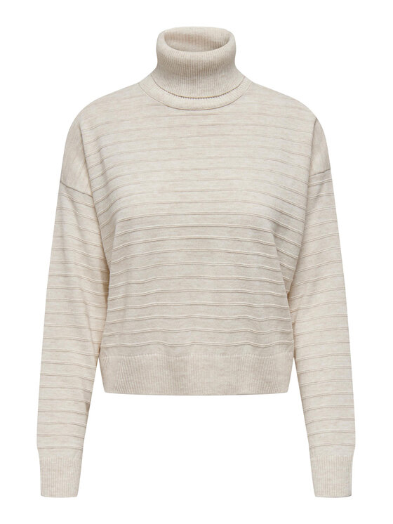 ONLY ONLY Rollkragenpullover 15294524 Beige Regular Fit