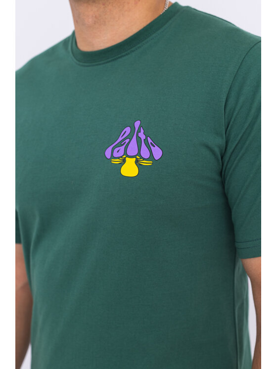 Palto Palto T-Shirt Meditate Zielony Relaxed Fit