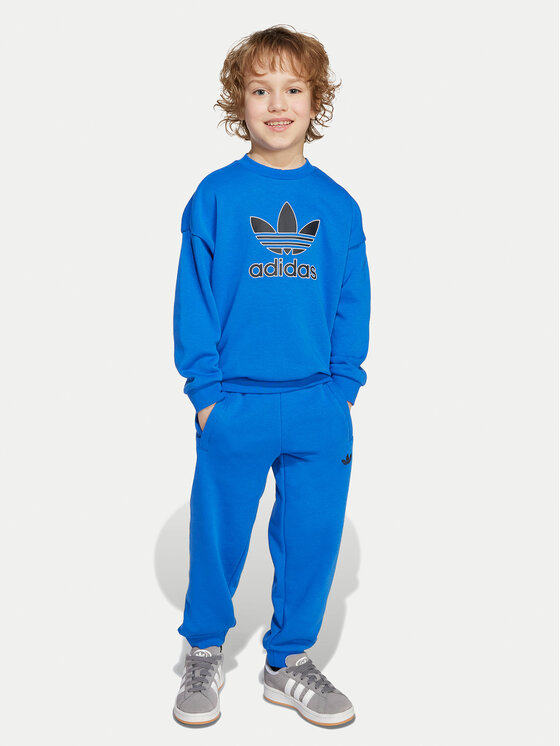 adidas Tepláková súprava JY1151 Modrá Loose Fit
