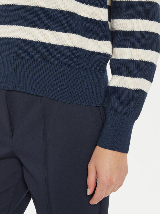 Tommy Hilfiger Tommy Hilfiger Sweter WW0WW42141 Granatowy Relaxed Fit