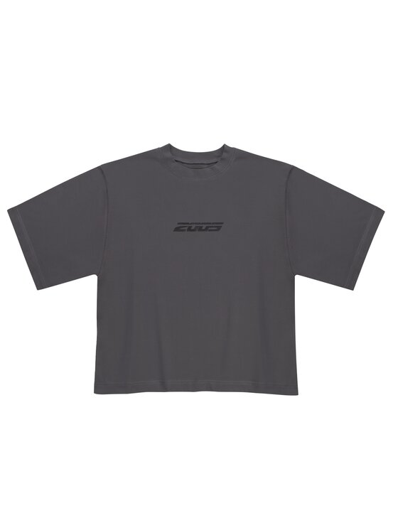2005 2005 T-Shirt Core Szary Oversize