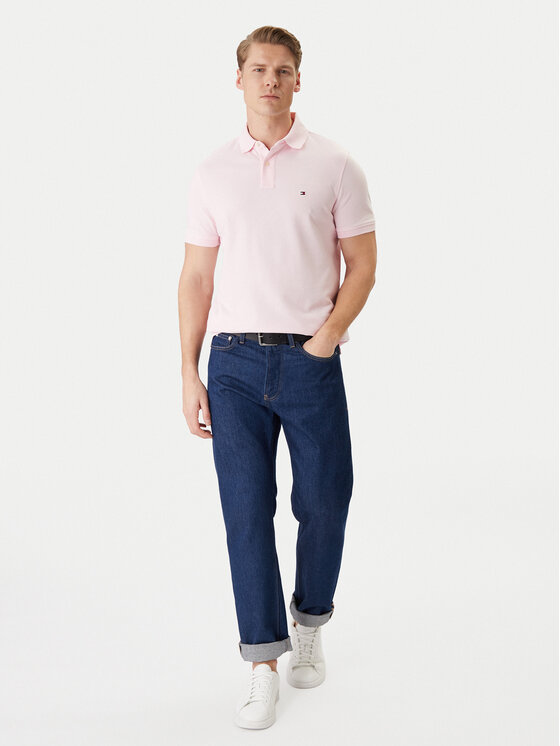 Tommy Hilfiger Tommy Hilfiger Polo 1985 MW0MW17770 Różowy Regular Fit
