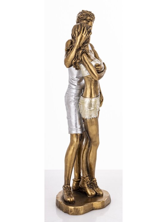 MIAhome MIAhome Figurka Para w objęciach ABARCAR-2 lato Złoty