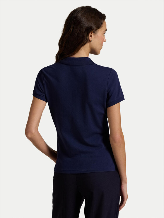 Polo Ralph Lauren Polo Ralph Lauren Тениска с яка и копчета 211939272001 Тъмносин Slim Fit