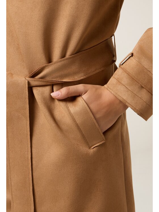 Oltre Oltre Giacca in similpelle R332J000293N002 Écru Baggy Fit