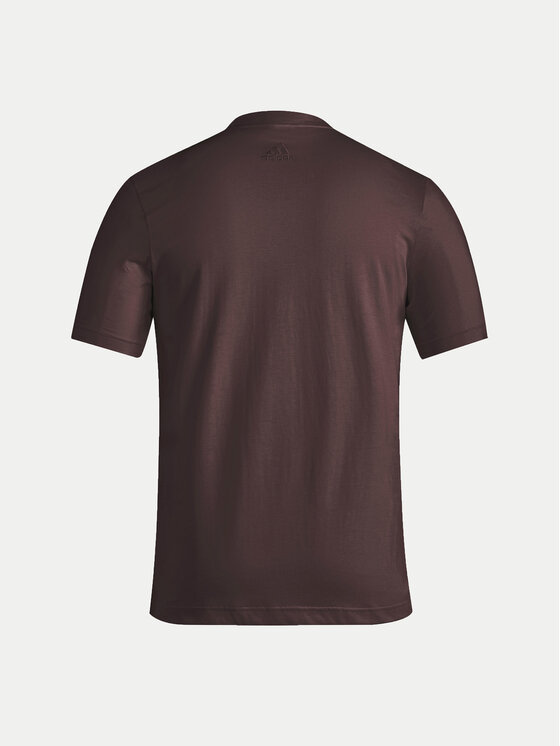 adidas adidas T-Shirt Essentials Linear Logo IZ4768 Braun Regular Fit