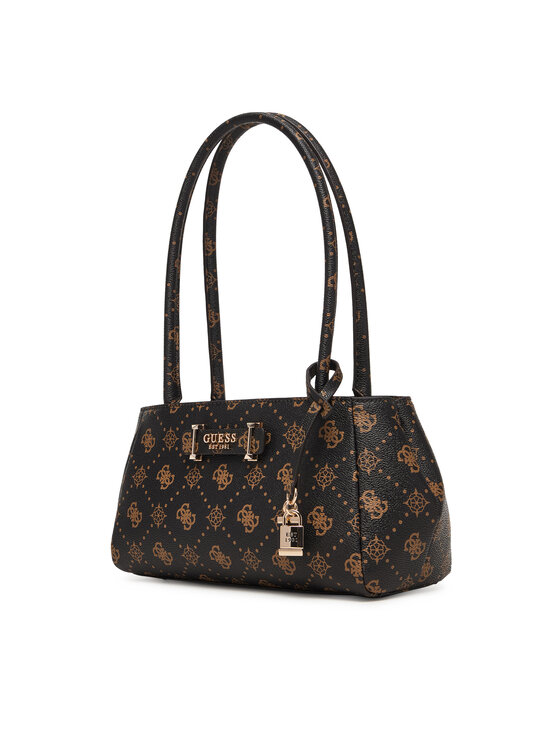 Guess Guess Ročna torba Carrie Logo HWGP98 98080 Rjava