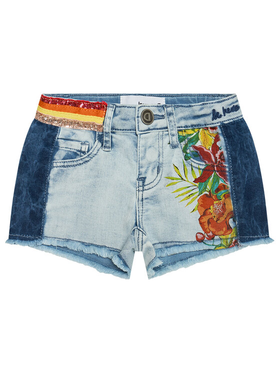 Desigual Desigual Дънкови шорти Rubi 21SGDD06 Син Regular Fit