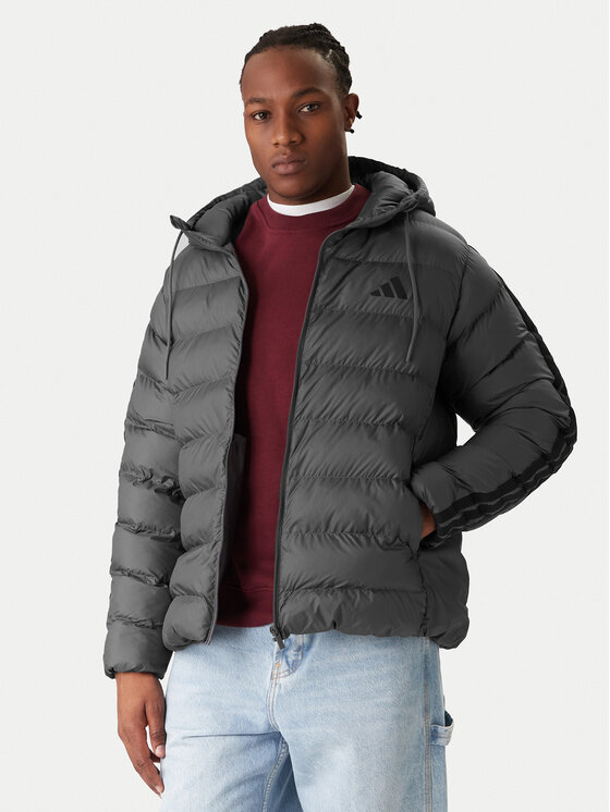 adidas adidas Télikabát Essentials Climawarm 3-Stripes JX7772 Szürke Regular Fit