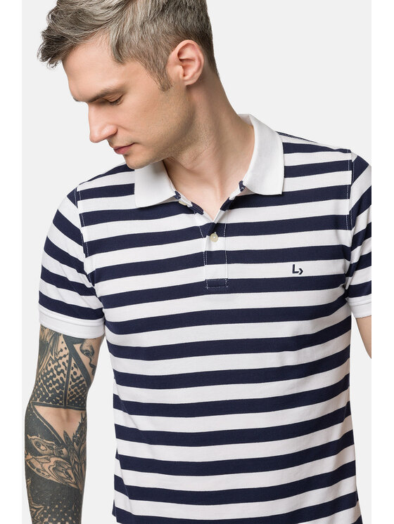 Lancerto Lancerto Polo Jeff PO073123000025 Kolorowy Regular Fit