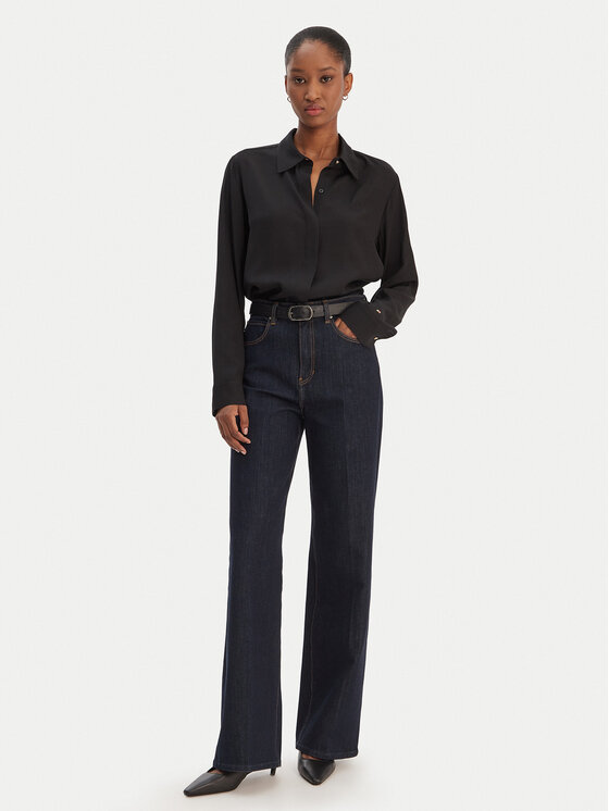 Tommy Hilfiger Tommy Hilfiger Сорочка WW0WW48180 Чорний Regular Fit