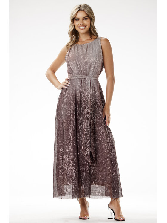 Awama Awama Abito da sera A703 Marrone Basic Fit