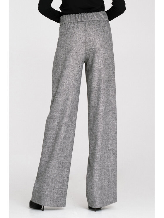 NIFE NIFE Dámské kalhoty SD126 Šedá Wide Leg