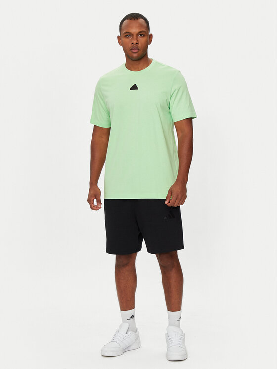 adidas adidas Majica City Escape Graphic IN6237 Zelena Regular Fit