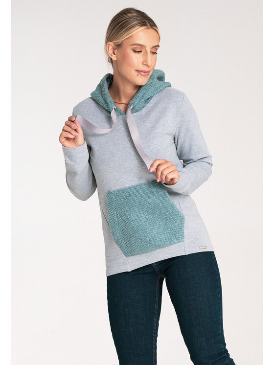 FIGL FIGLFIGL Felpa M1045 Verde Regular Fit