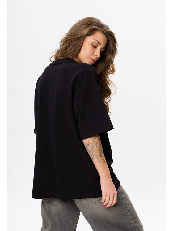 Mirons Mirons T-Shirt Print Biały Oversize