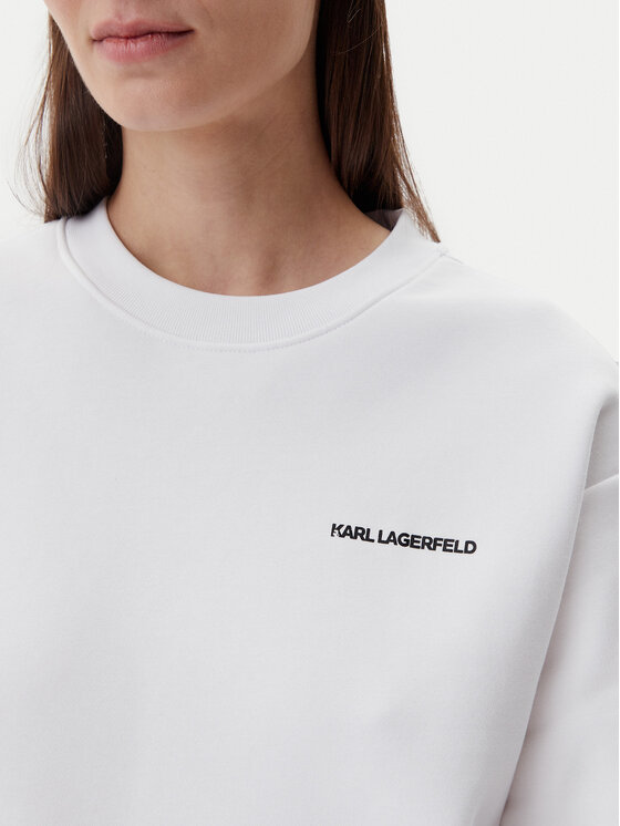 KARL LAGERFELD KARL LAGERFELD Μπλούζα A1W20076 Λευκό Relaxed Fit