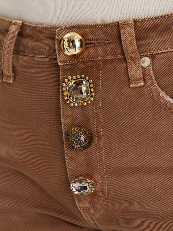 ViCOLO ViCOLO Jeansy DF5056 Hnědá Regular Fit