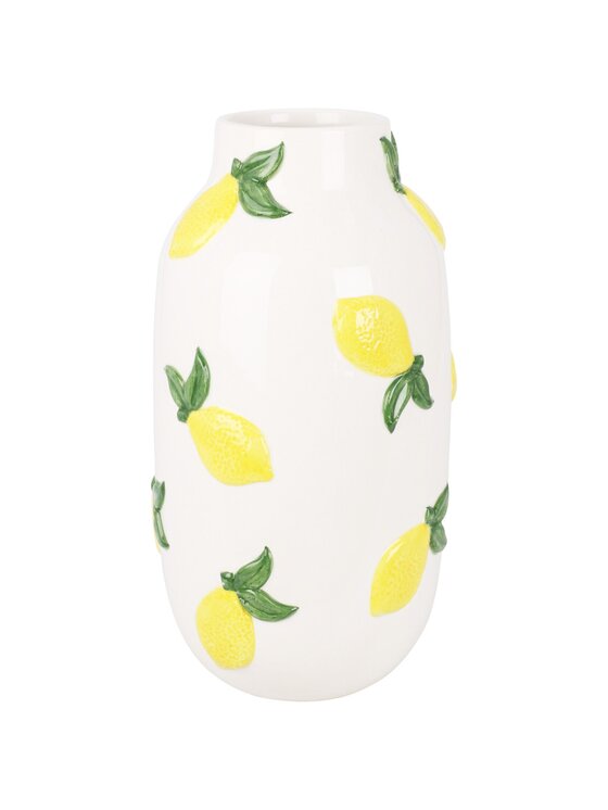 MIAhome MIAhome Wazon ceramiczny dolomitowy AGRUMI cytrynki Biały