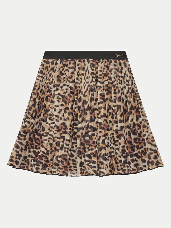 Guess Guess Sukňa J4BD00 WA2T0 Hnedá Regular Fit